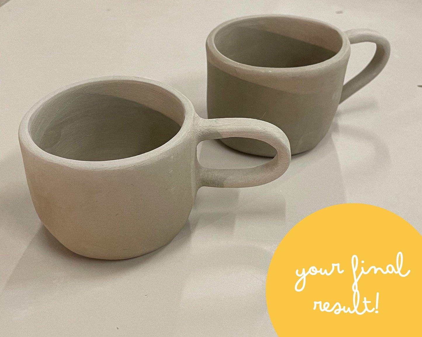 Espresso Cup Template DIY Ceramics Stencil Pottery Crafts ENGLISH