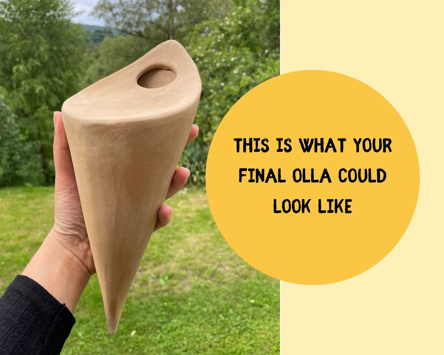 Olla Self-Watering Plants Template DIY Ceramics Stencil Pottery Crafts ENGLISH