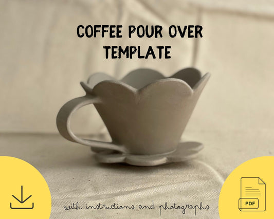Coffee Pour Over Pottery Template
