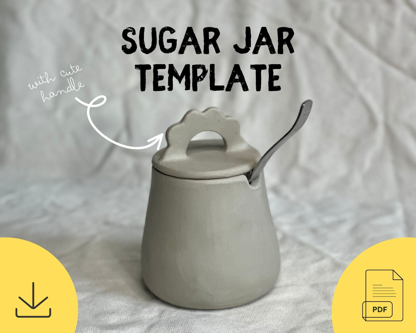 Sugar Jar Pottery Template
