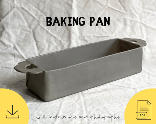 Baking Pan Pottery Template