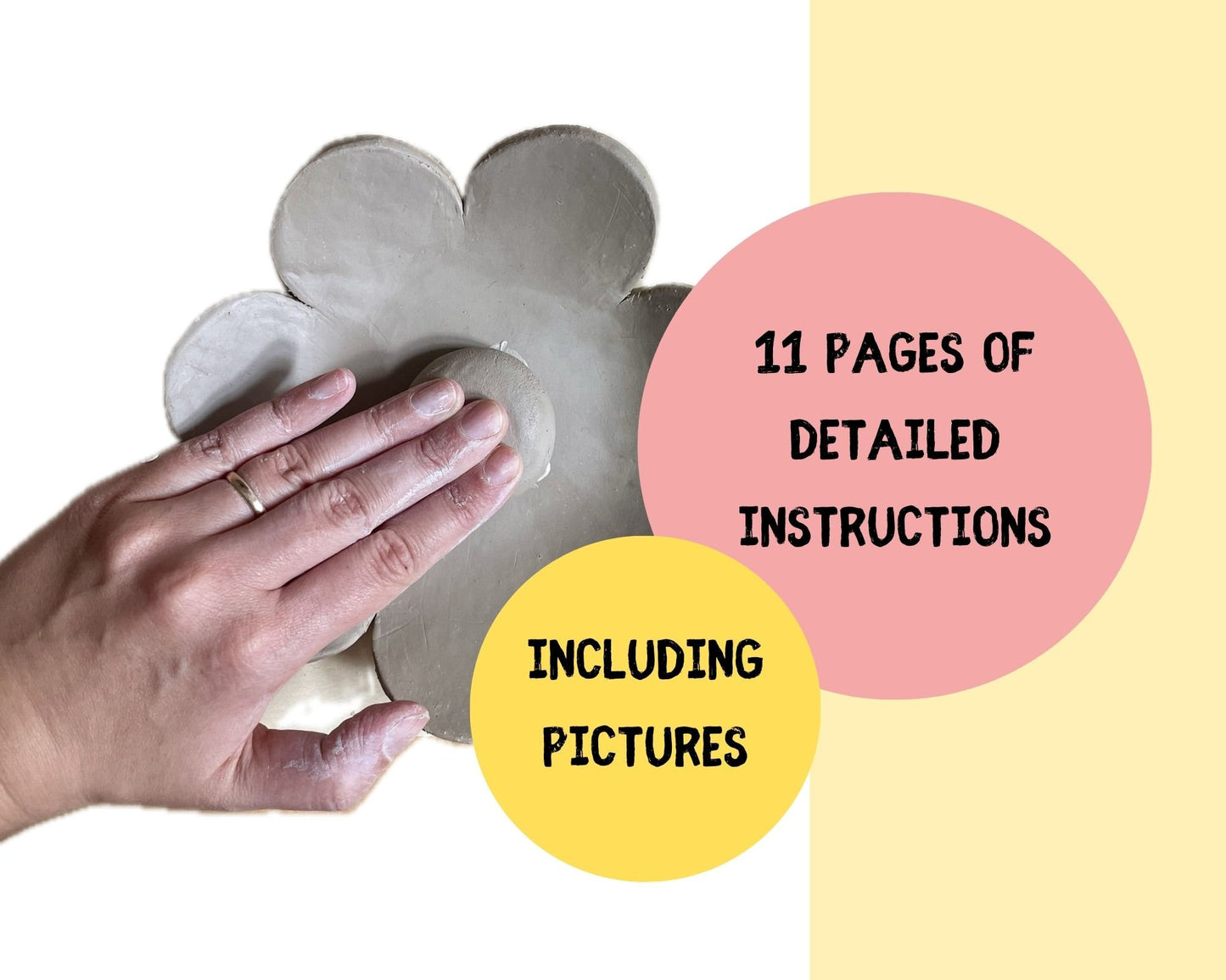 Bee Watering Station Template Flower DIY Ceramics Stencil Pottery Crafts ENGLISH