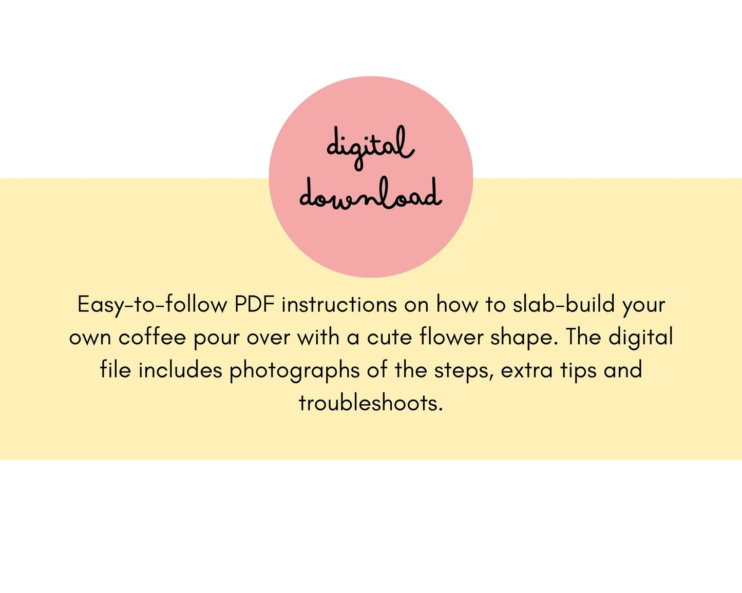 Coffee Pour Over Pottery Template