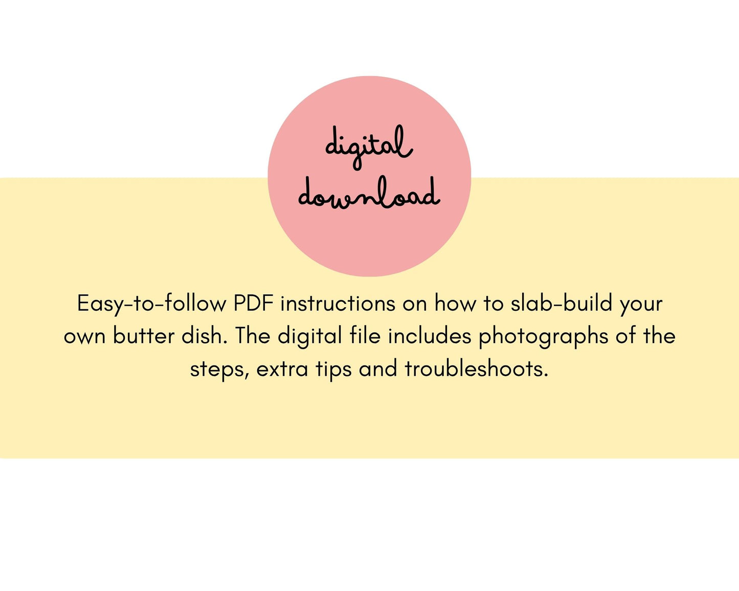 Butter Dish Pottery Template