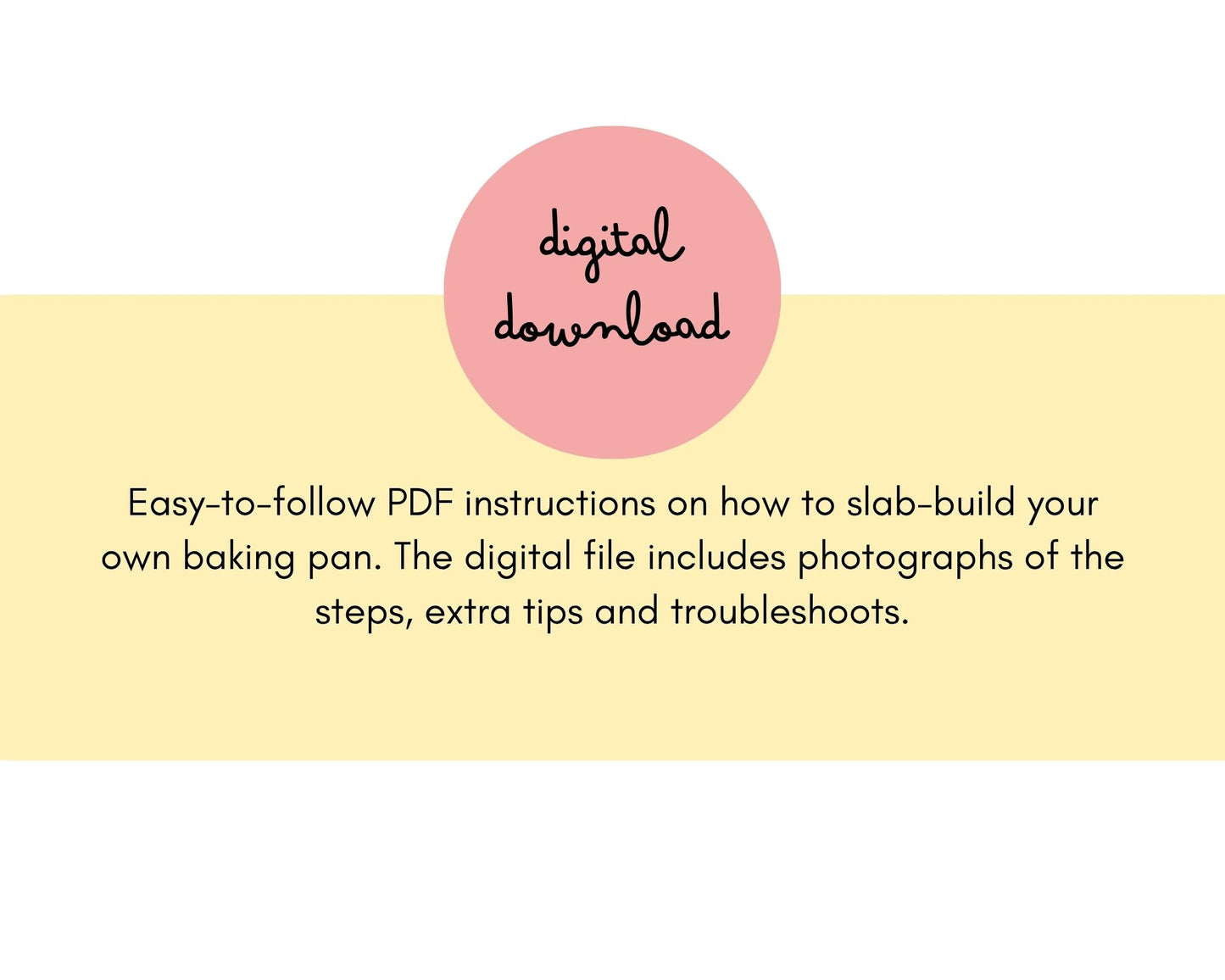 Baking Pan Pottery Template