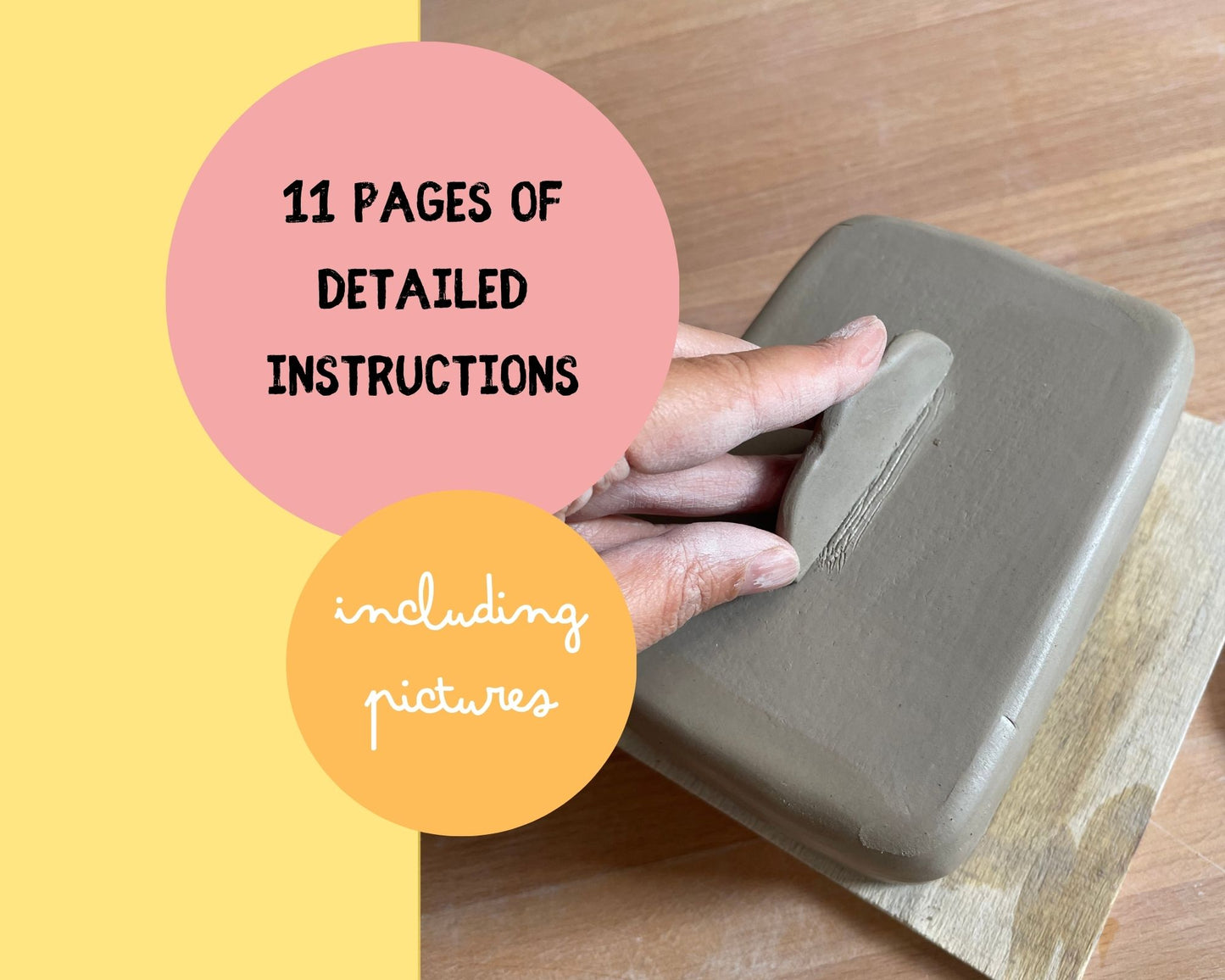 Butter Dish Pottery Template