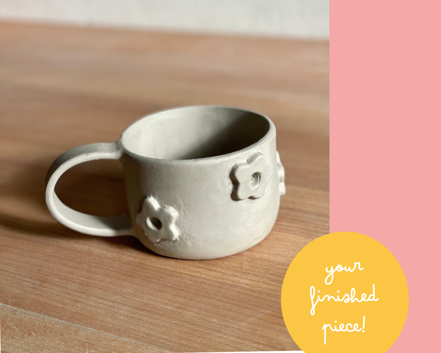 Flower Mug Pottery Template