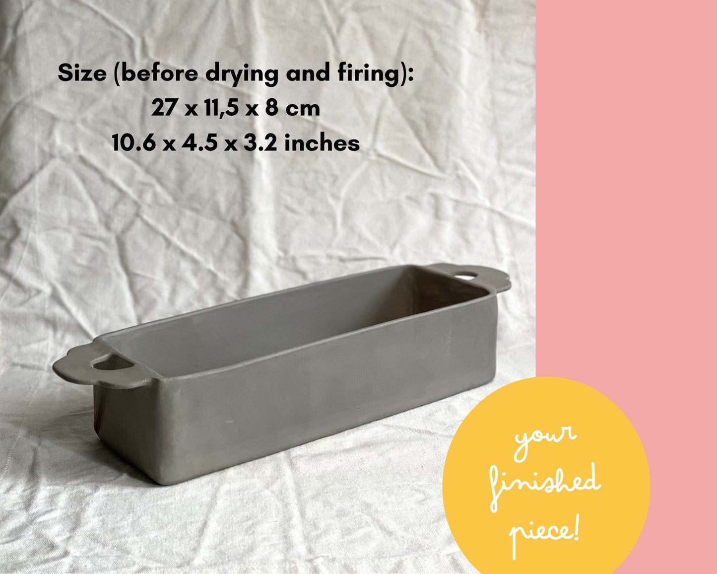 Baking Pan Pottery Template