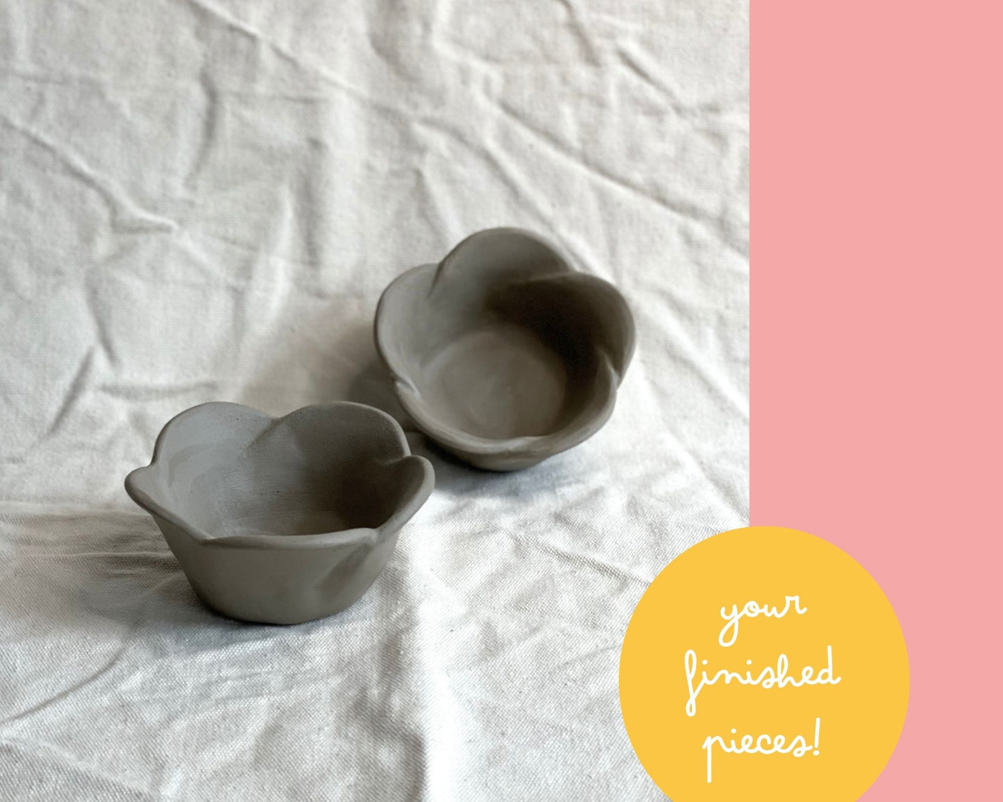 FREE Muffin Pan Flower Pottery Template for Slab-Building Technique