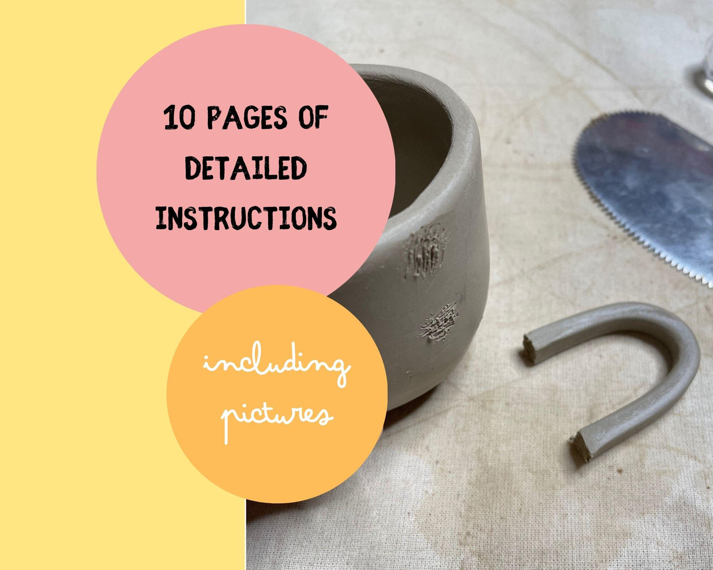 Espresso Cup Template DIY Ceramics Stencil Pottery Crafts ENGLISH